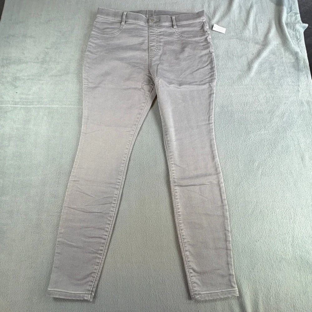 Time and Tru Womens High Rise Skinny Jeggings Grey Size L 12-14 TT35100139265